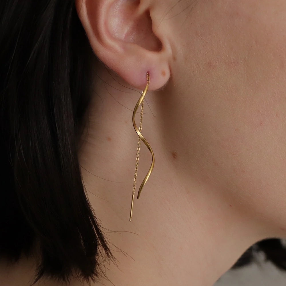 P426 stainless wave long American pierce