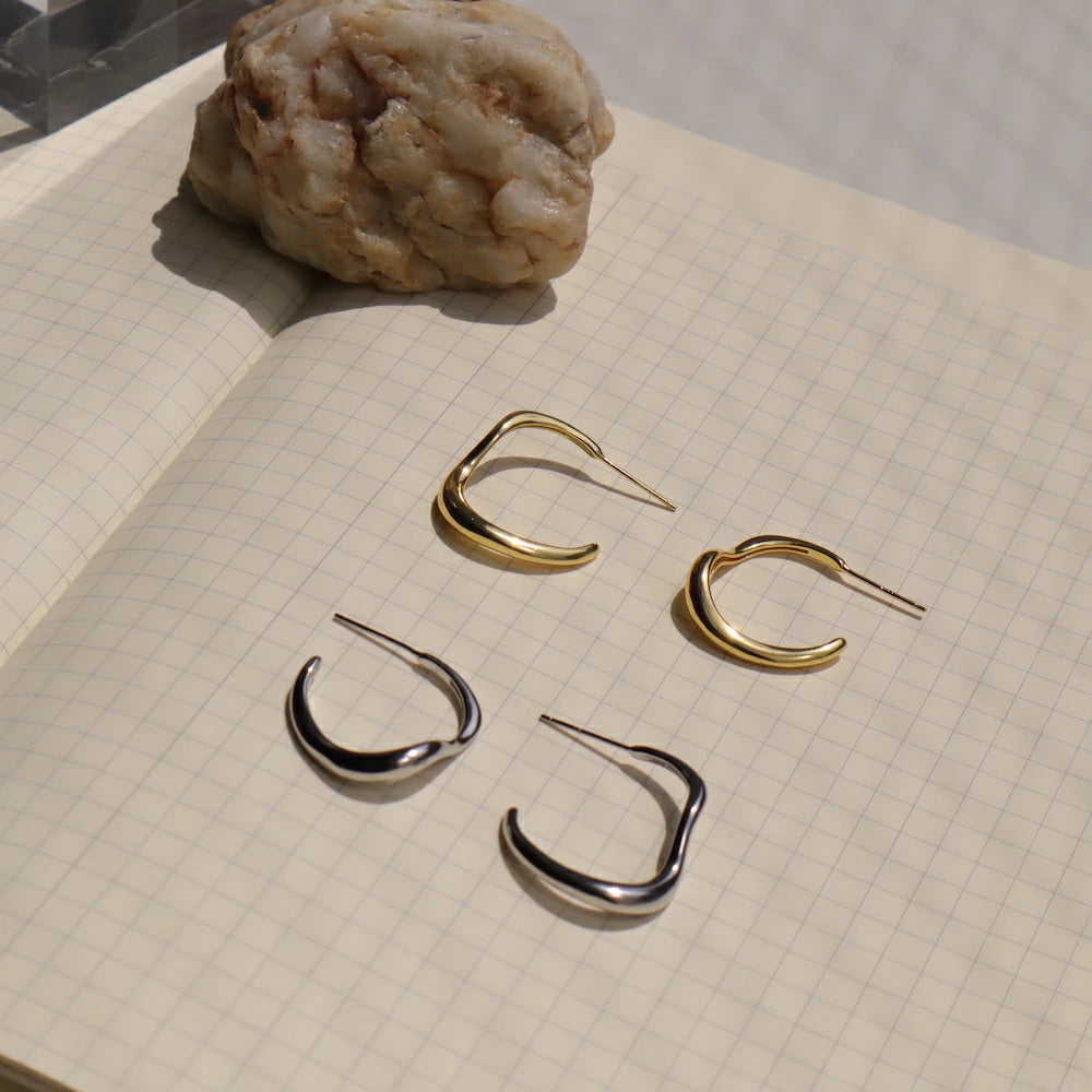 P430 silver925 simple nuance hoop pierce
