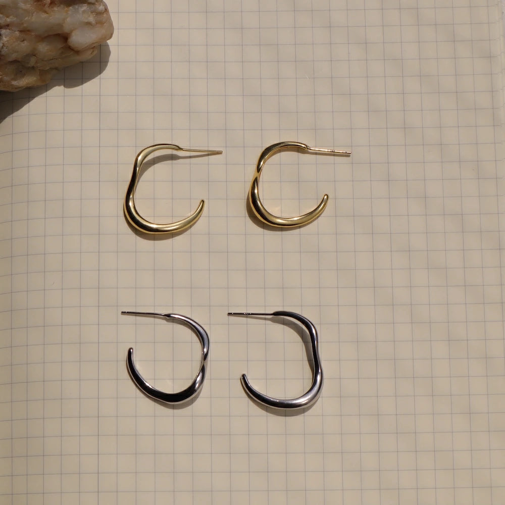 P430 silver925 simple nuance hoop pierce