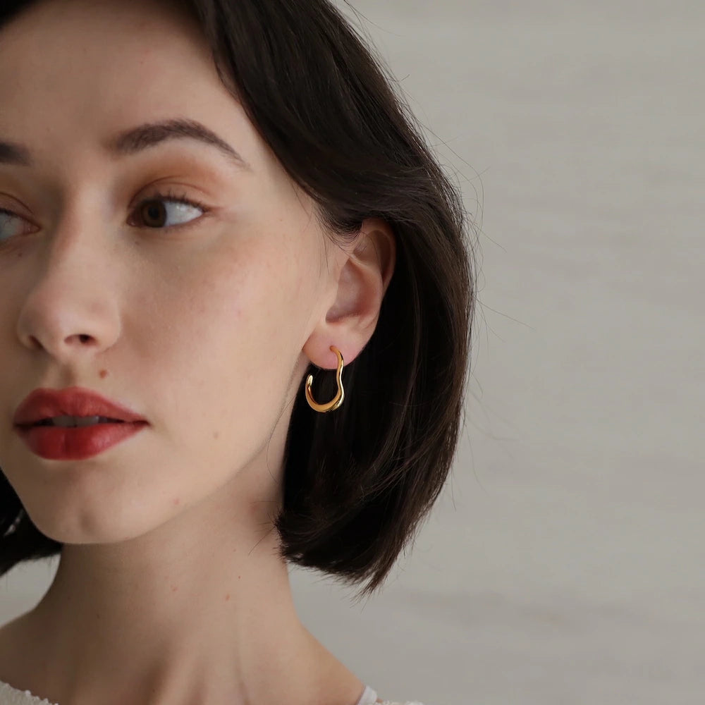 P430 silver925 simple nuance hoop pierce