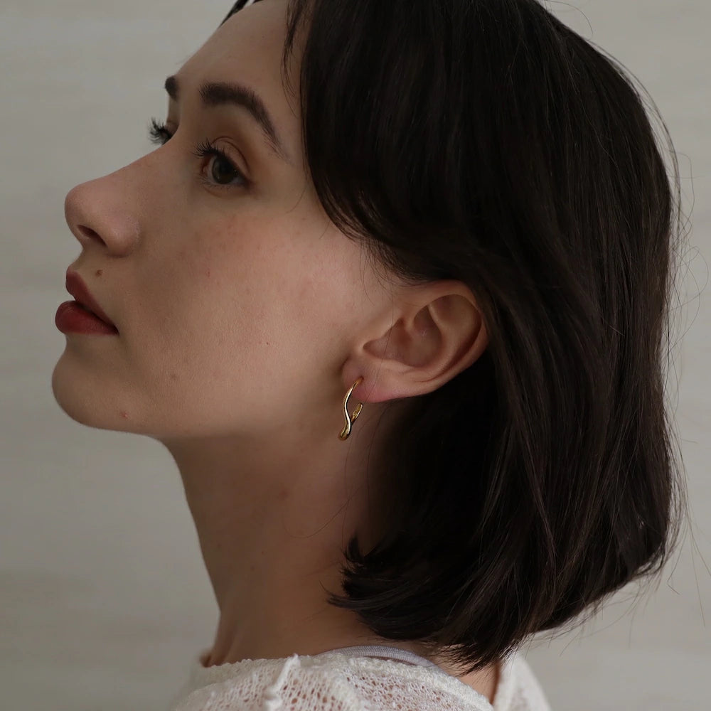 P430 silver925 simple nuance hoop pierce