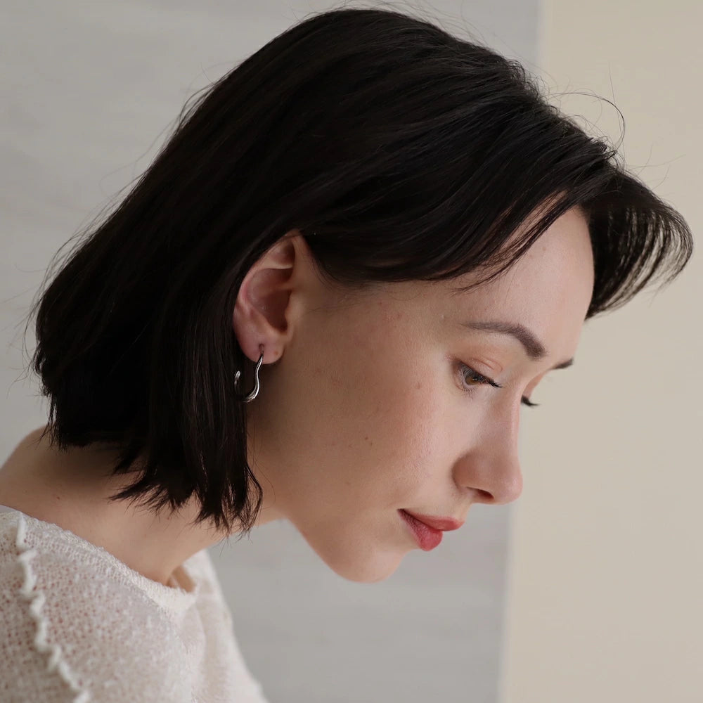 P430 silver925 simple nuance hoop pierce