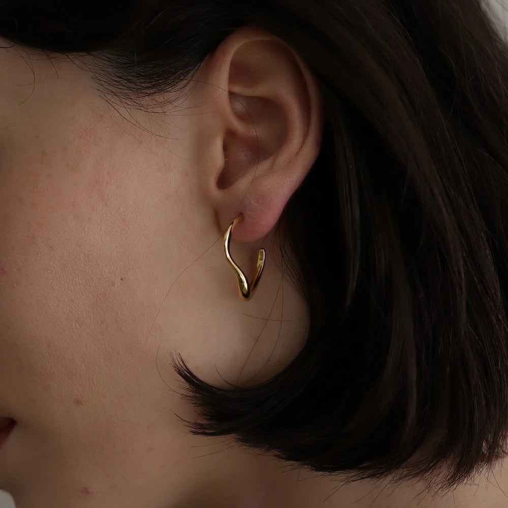 P430 silver925 simple nuance hoop pierce