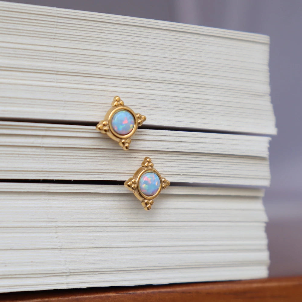 P433 stainless opal unique pierce