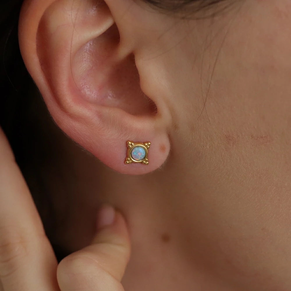 P433 stainless opal unique pierce