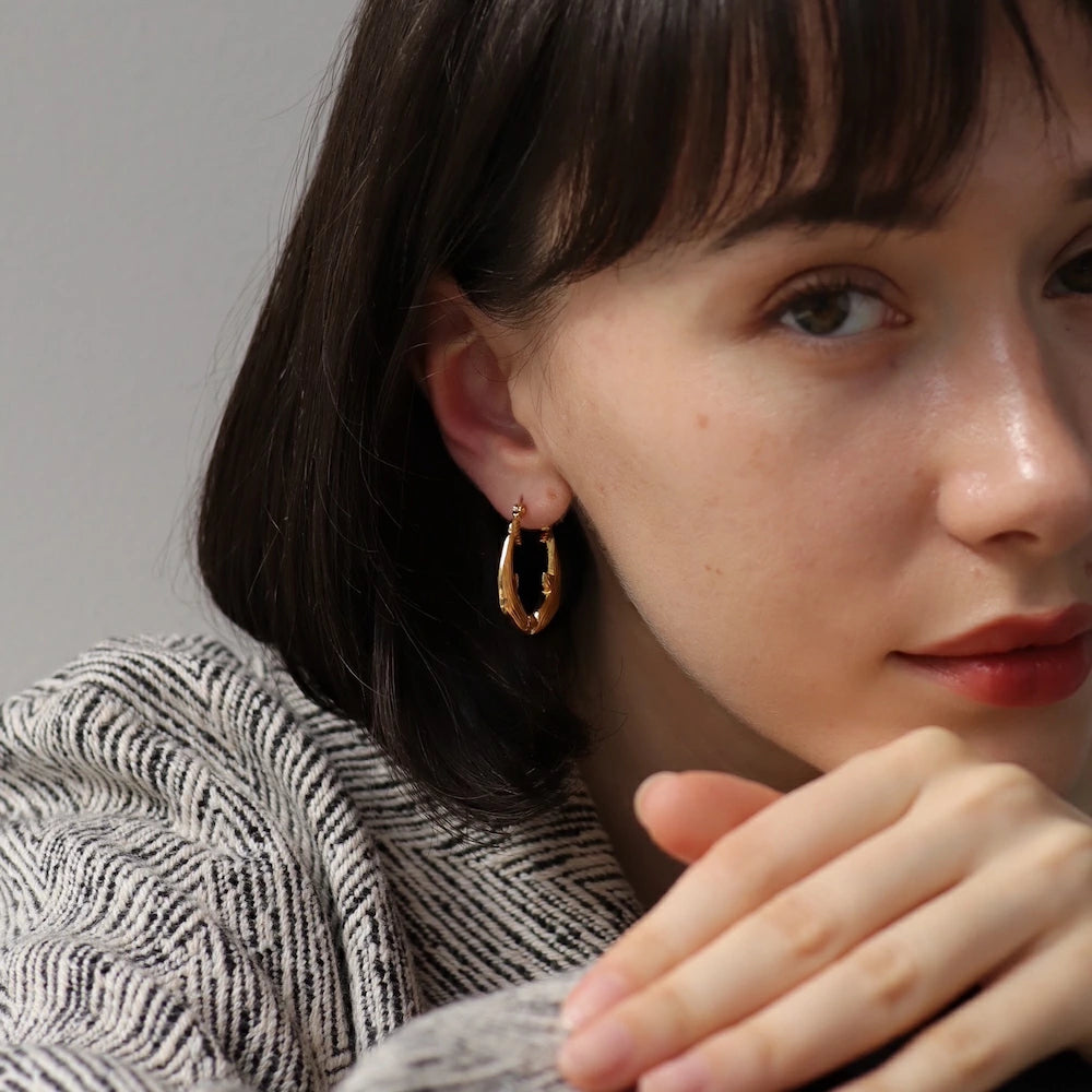 P436 stainless dolphin hoop pierce
