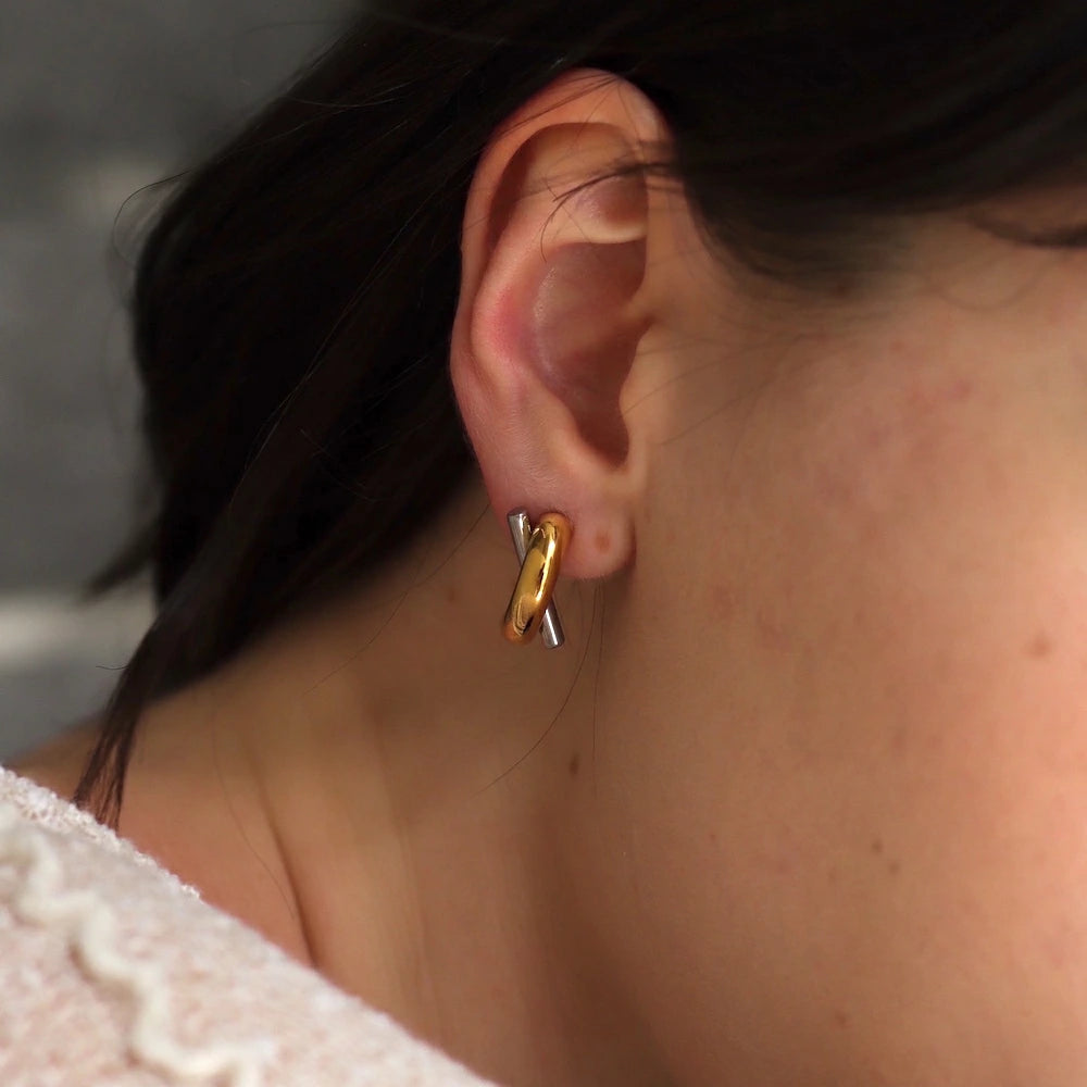 P432 stainless bi-color cross pierce