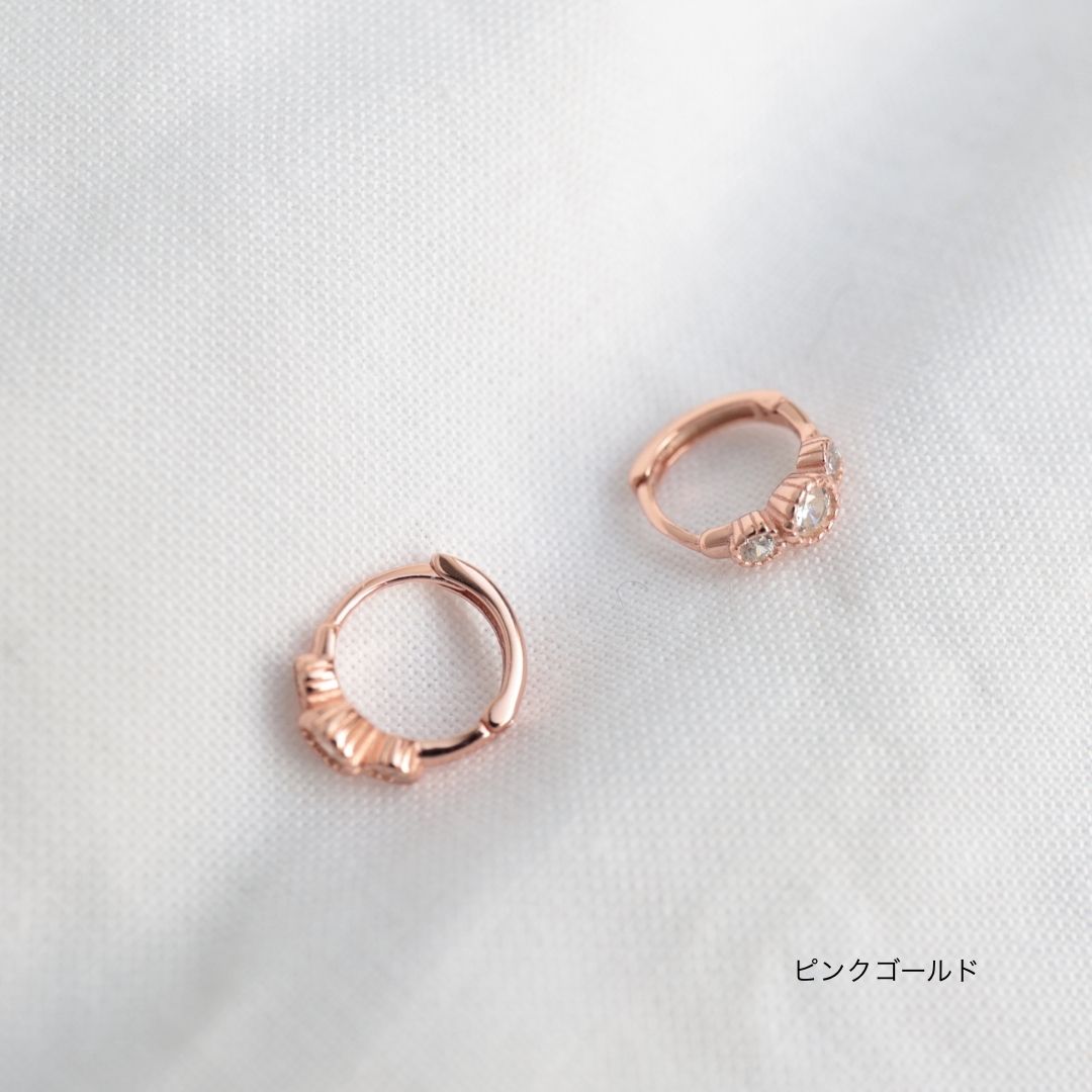 P272 silver925 zircon stone minimum hoop pierce