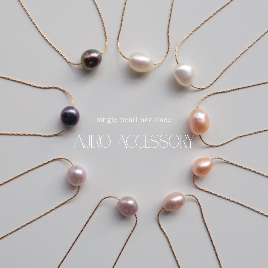 N142 stainless pearl necklace