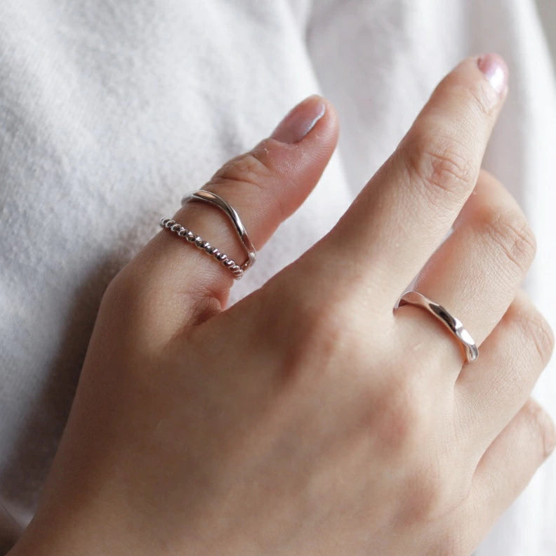 C139 silver925 dual earcuff ring
