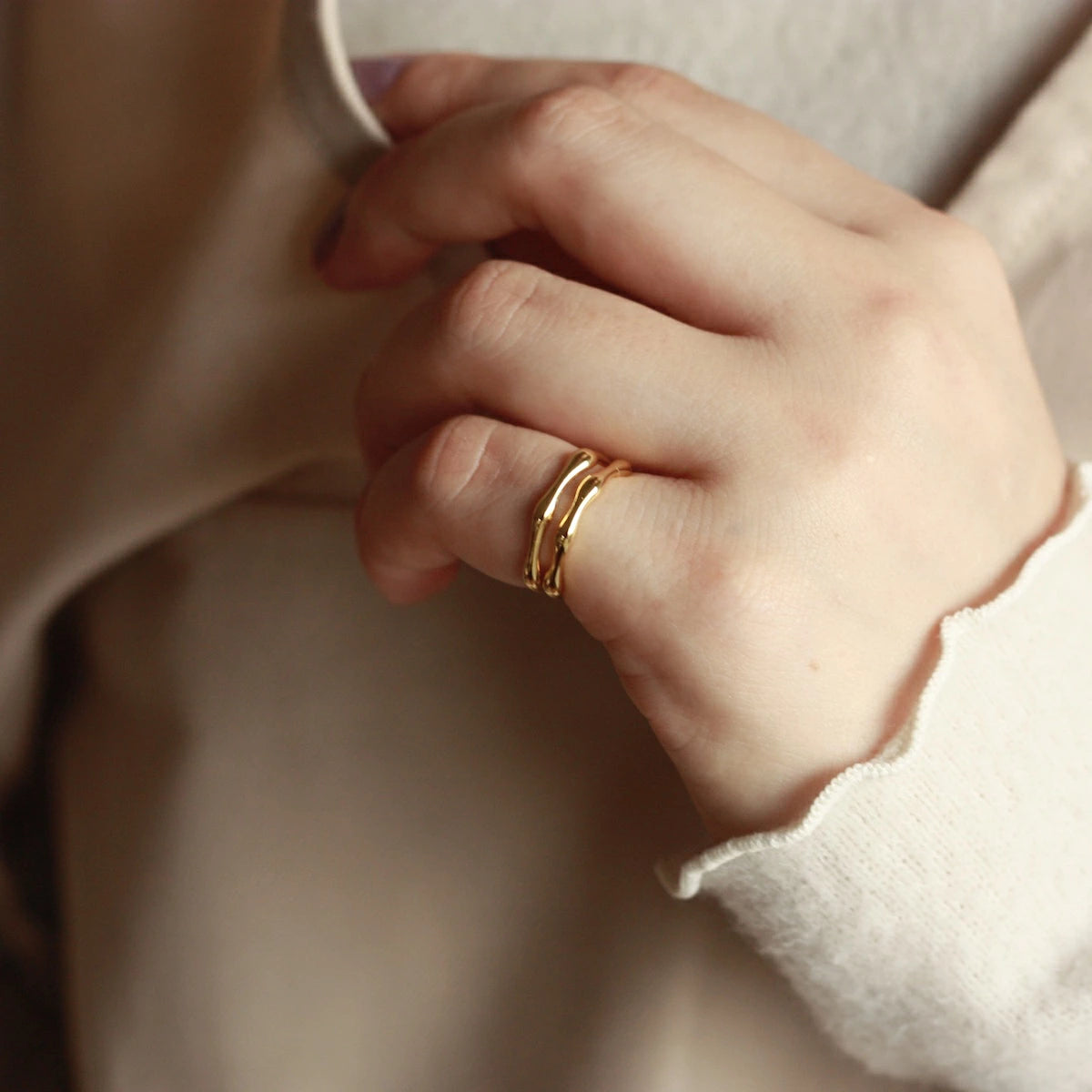 C022 silver925 bone earcuff ring
