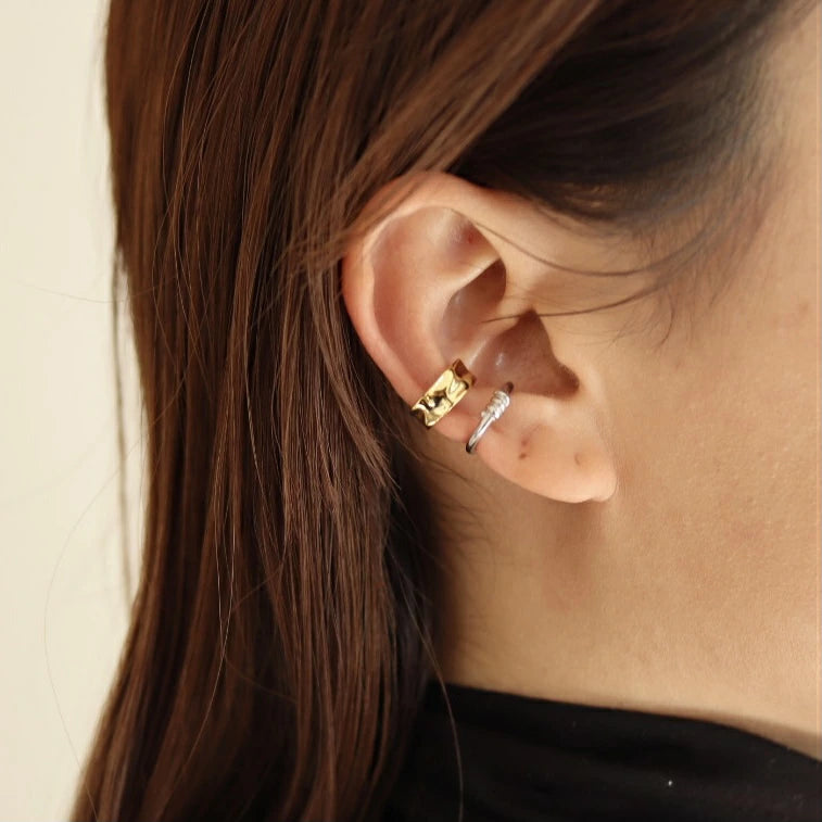 C053 silver925 knot earcuff