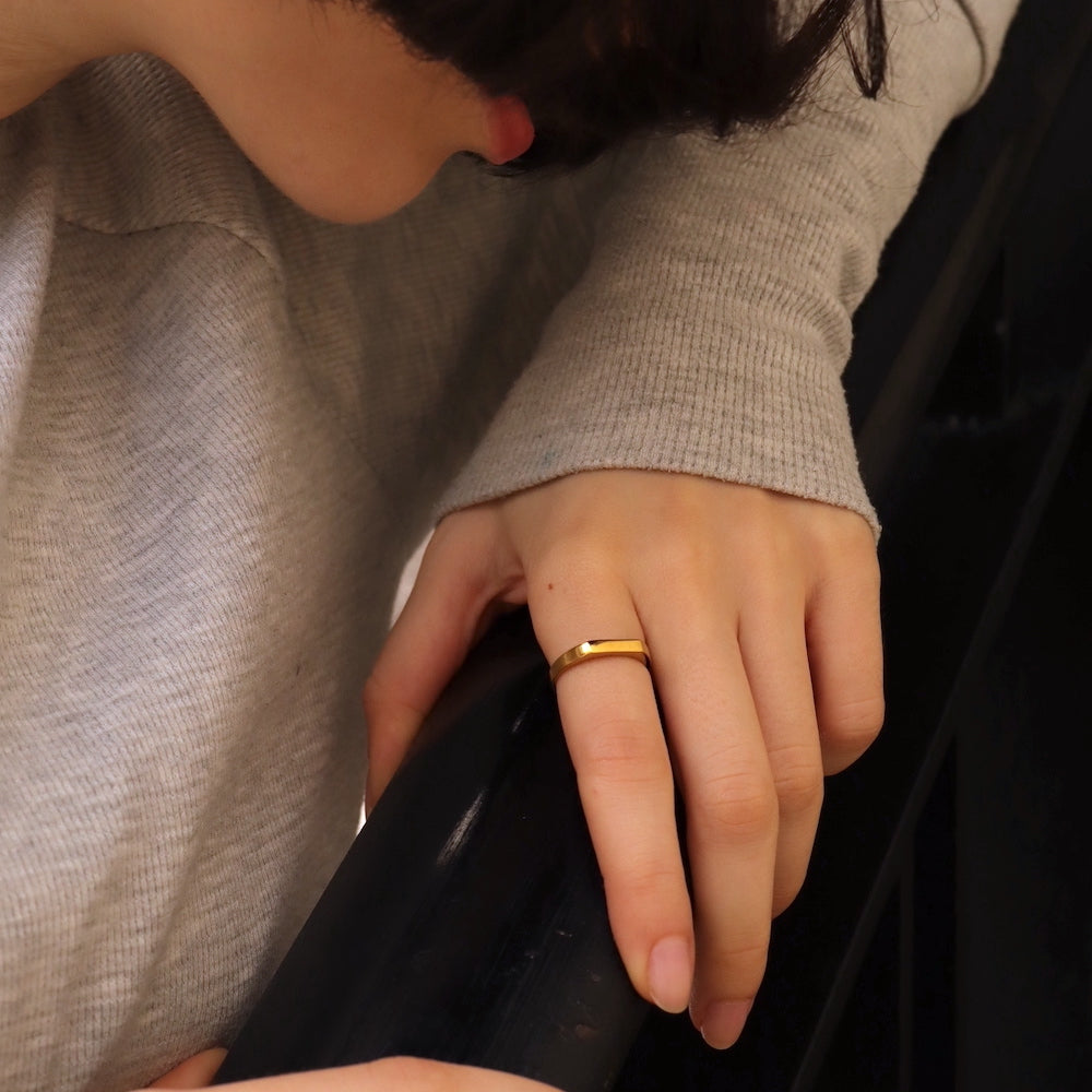 R032 stainless square top ring