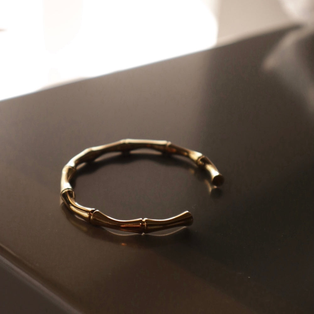N012 stainless bamboo style bangle