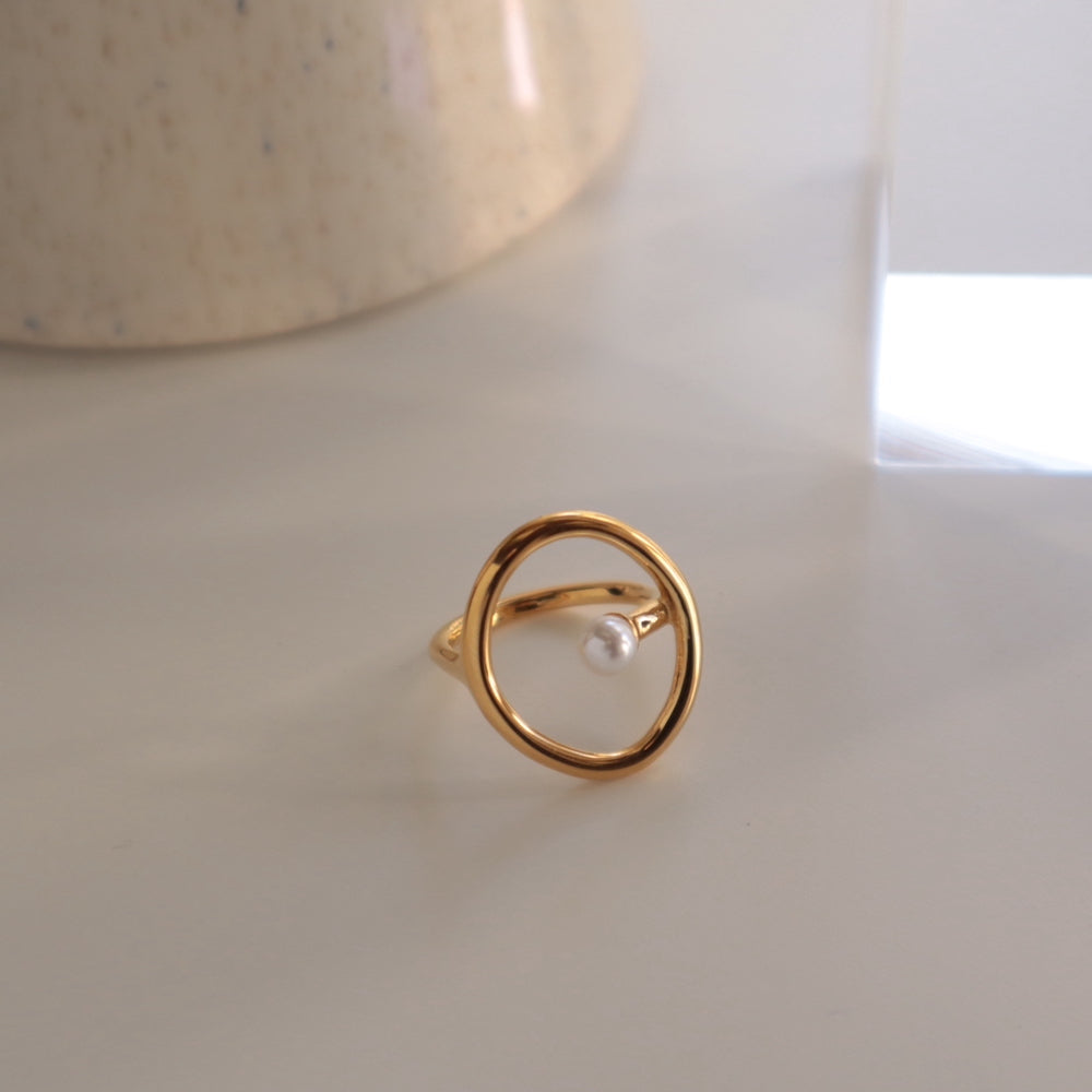R052 stainless oval perl ring