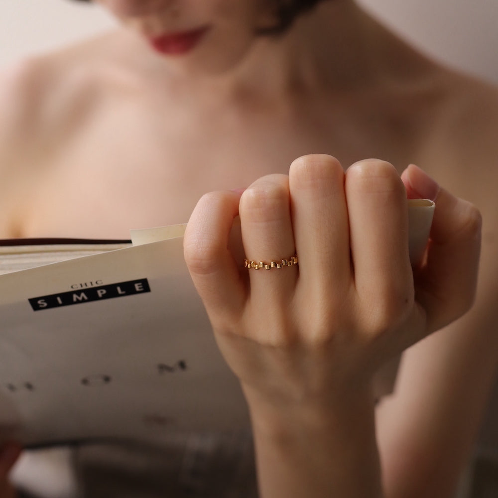 R062 stainless simple ring