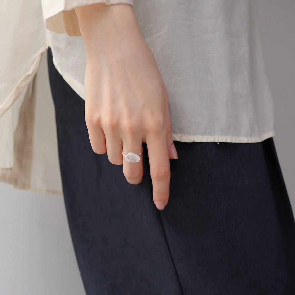 R073 silver925 crystal stone ring