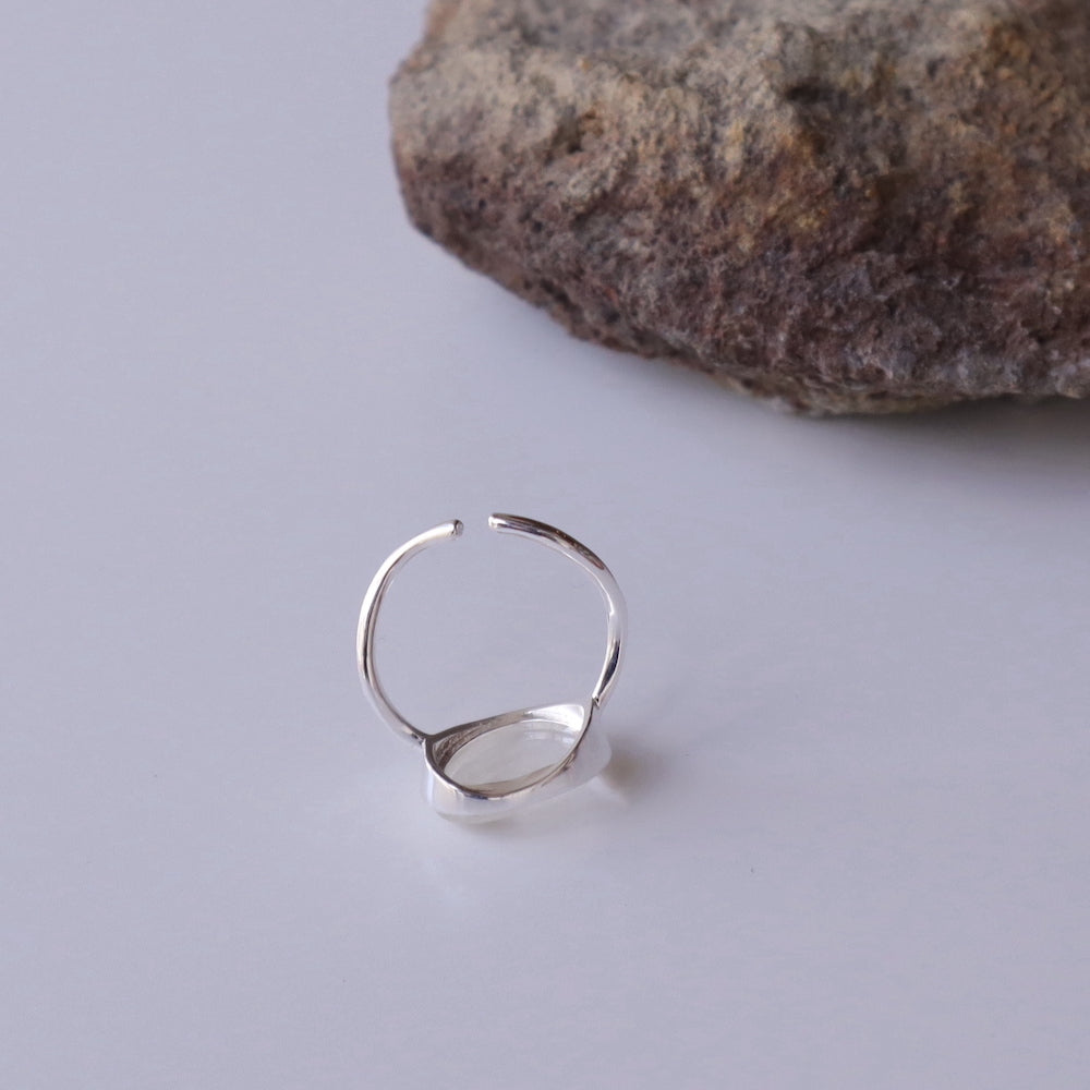 R073 silver925 crystal stone ring