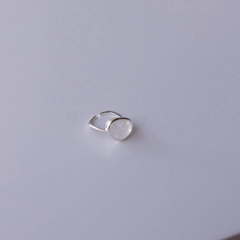 R073 silver925 crystal stone ring