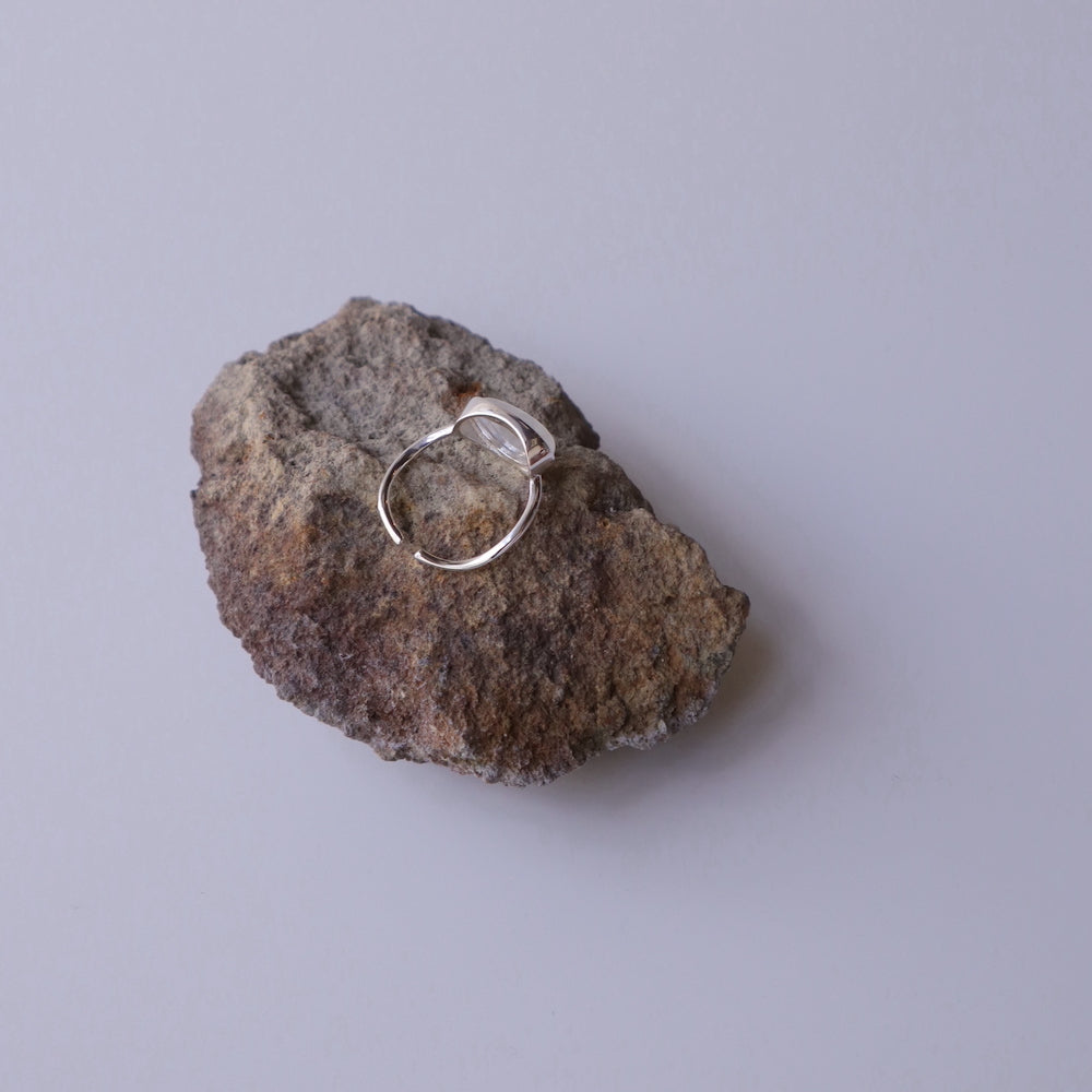 R073 silver925 crystal stone ring