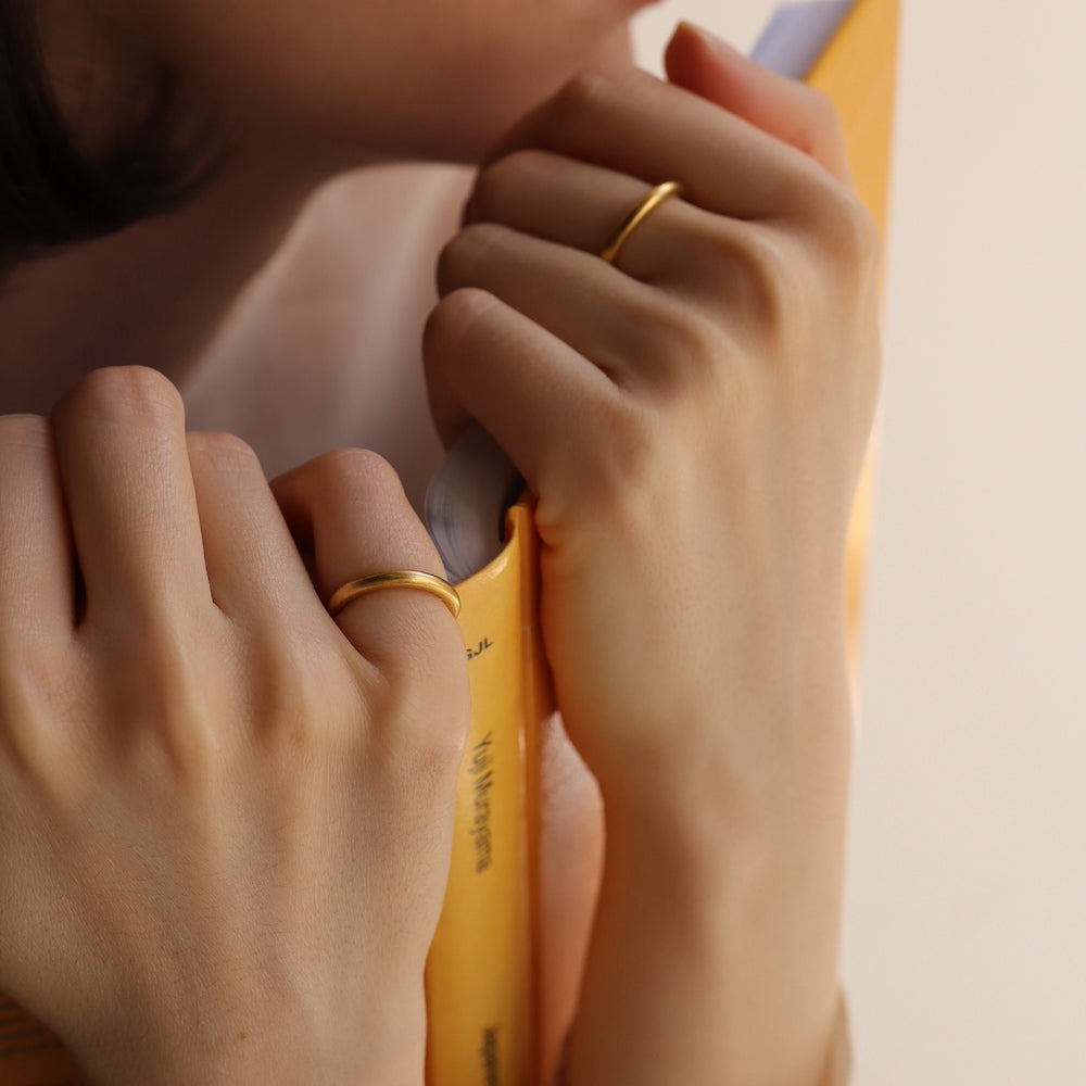 R061 stainless Matt simple ring