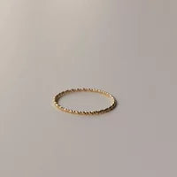 R075 stainless simple delicate ring