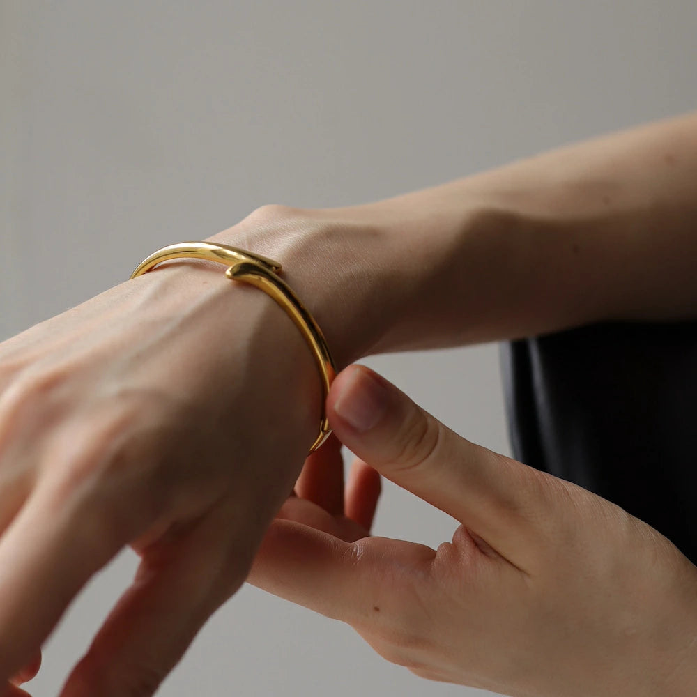 N234 stainless snake simple bangle