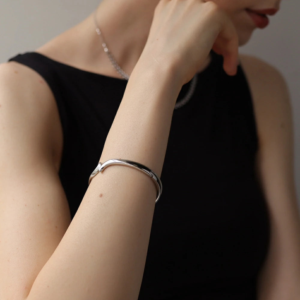 N234 stainless snake simple bangle