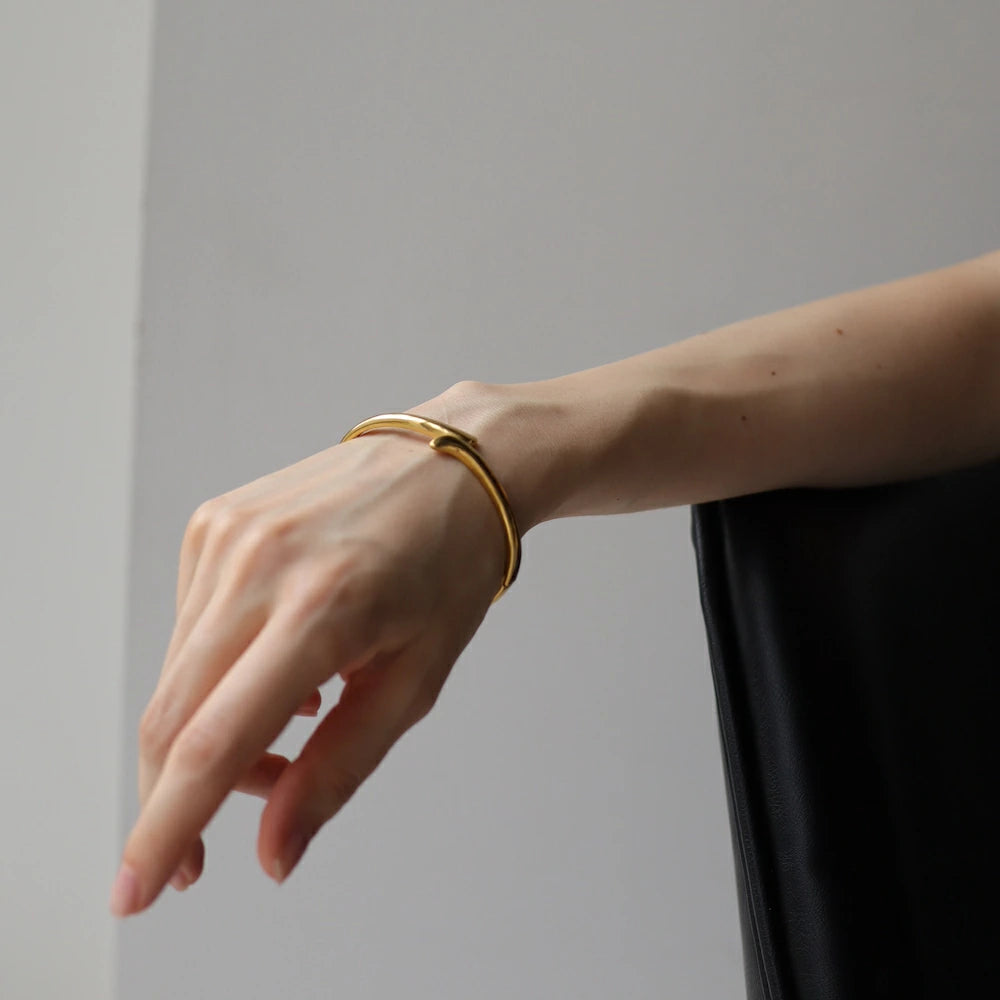 N234 stainless snake simple bangle