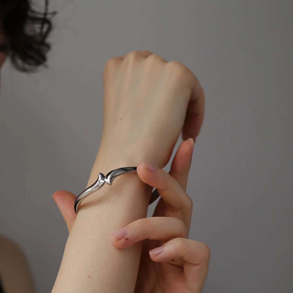 N234 stainless snake simple bangle
