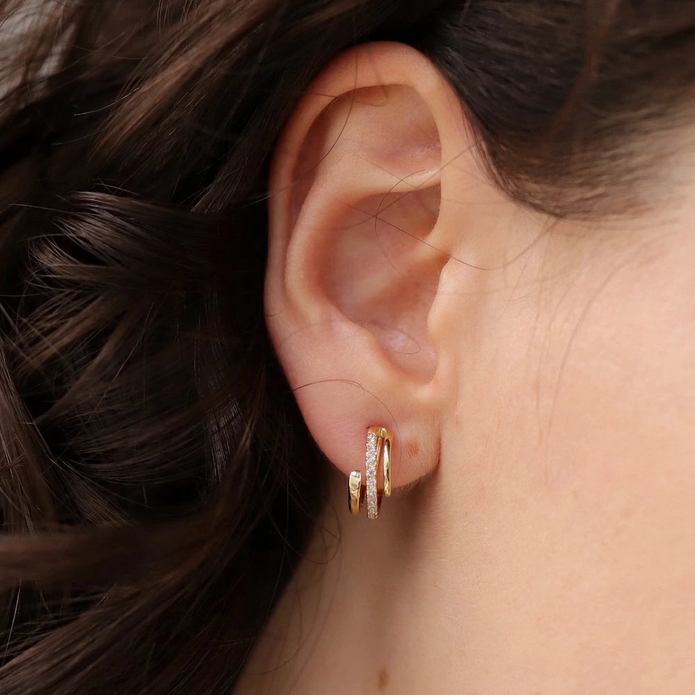 P443 zirconia sand line pierce / earring
