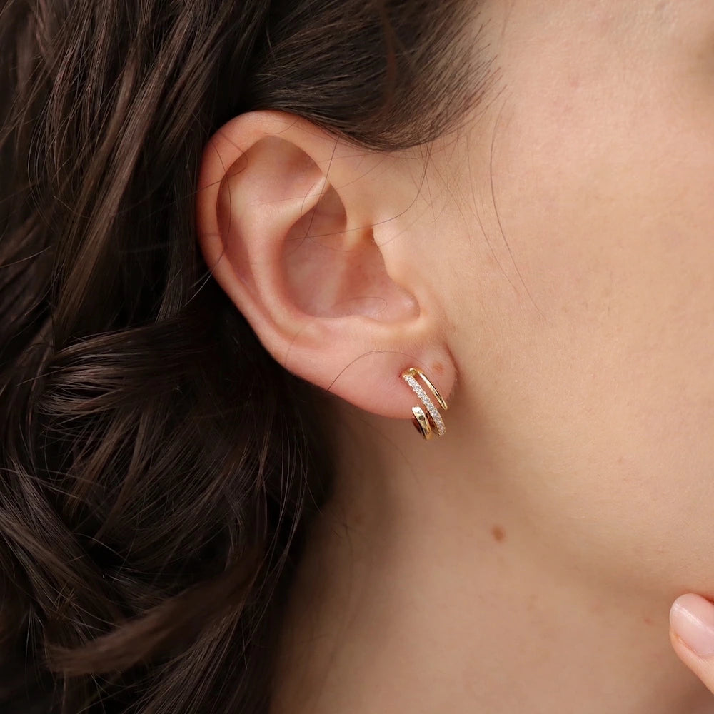 P443 zirconia sand line pierce / earring