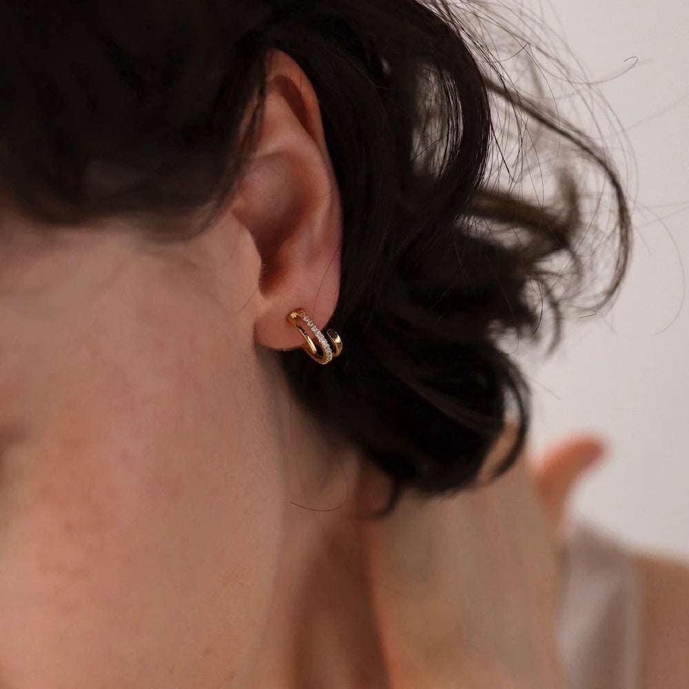 P443 zirconia sand line pierce / earring