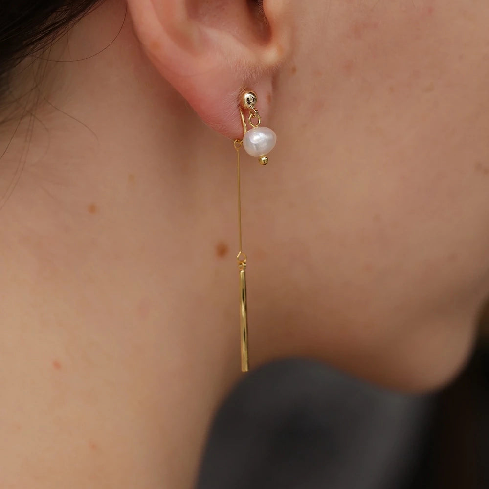 P450 one pearl stick pierce / earring