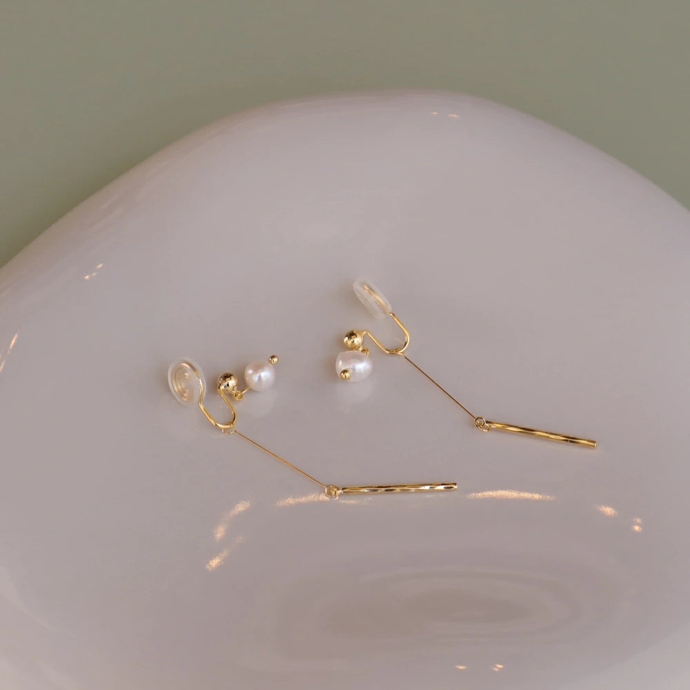 P450 one pearl stick pierce / earring