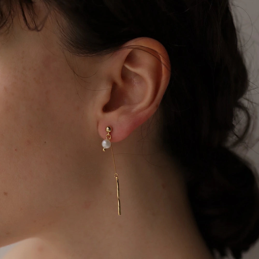 P450 one pearl stick pierce / earring
