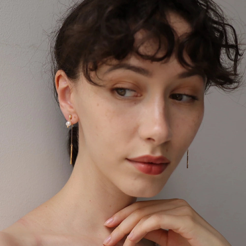 P450 one pearl stick pierce / earring
