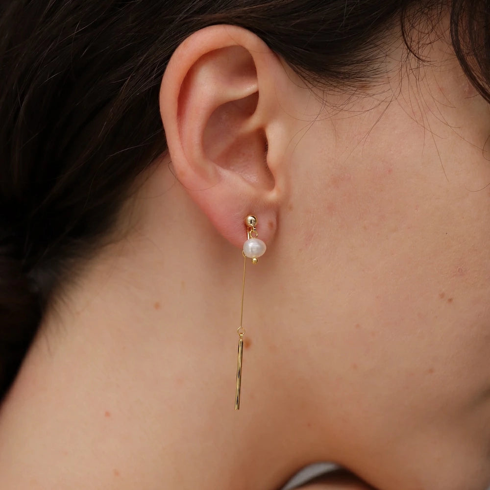 P450 one pearl stick pierce / earring