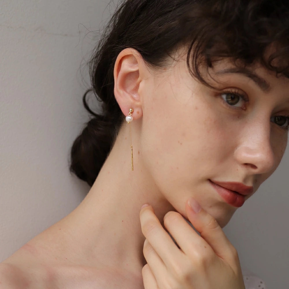 P450 one pearl stick pierce / earring