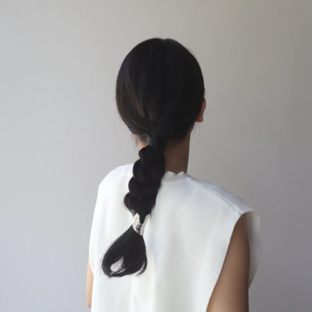 H008 oversized metallic pony hook