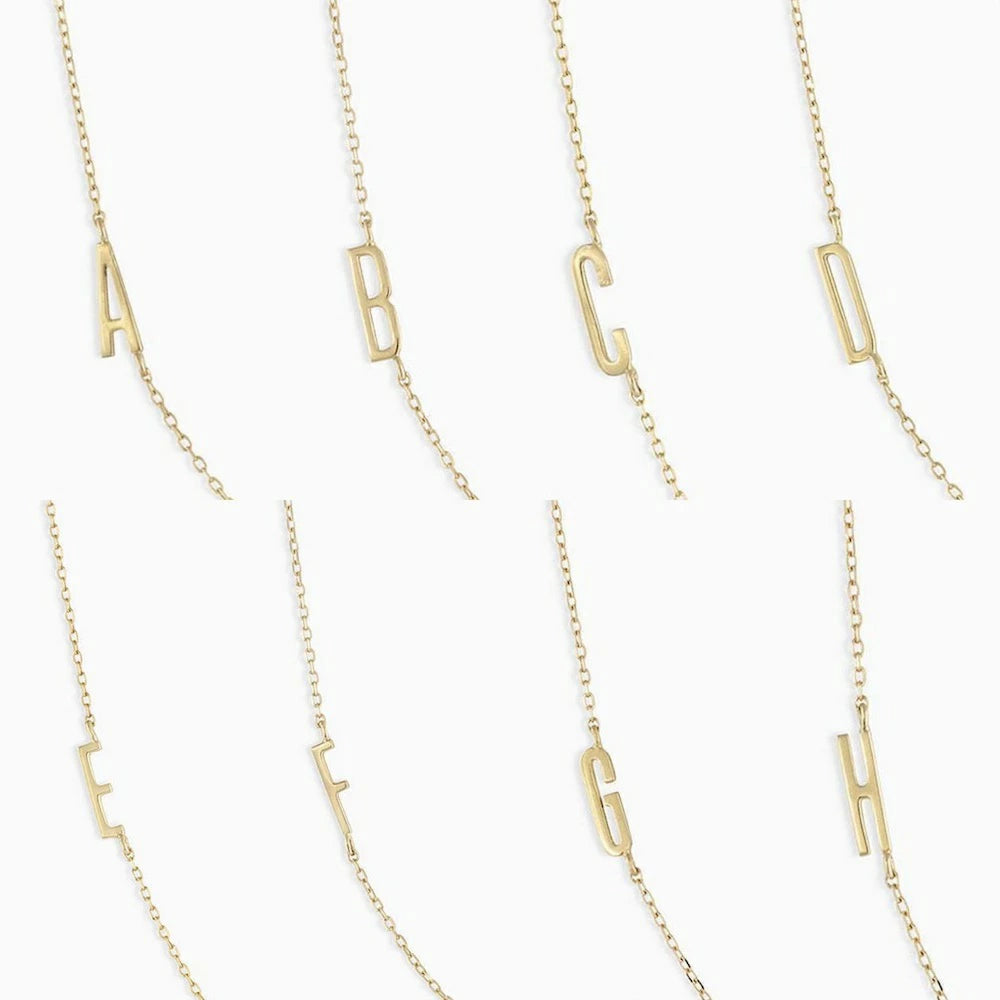 N400 stainless initial bracelet