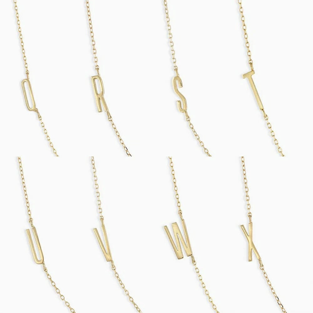 N400 stainless initial bracelet