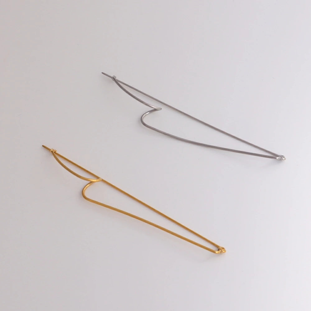 H020 stainless unique delicate brooch