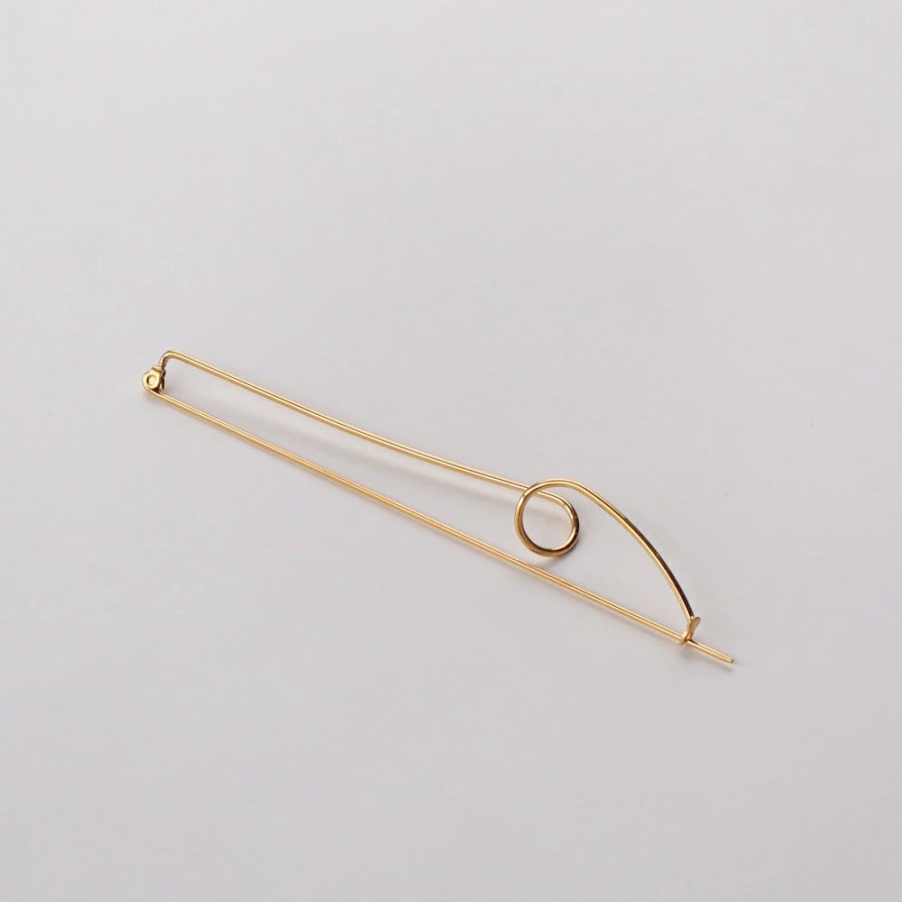 H020 stainless unique delicate brooch