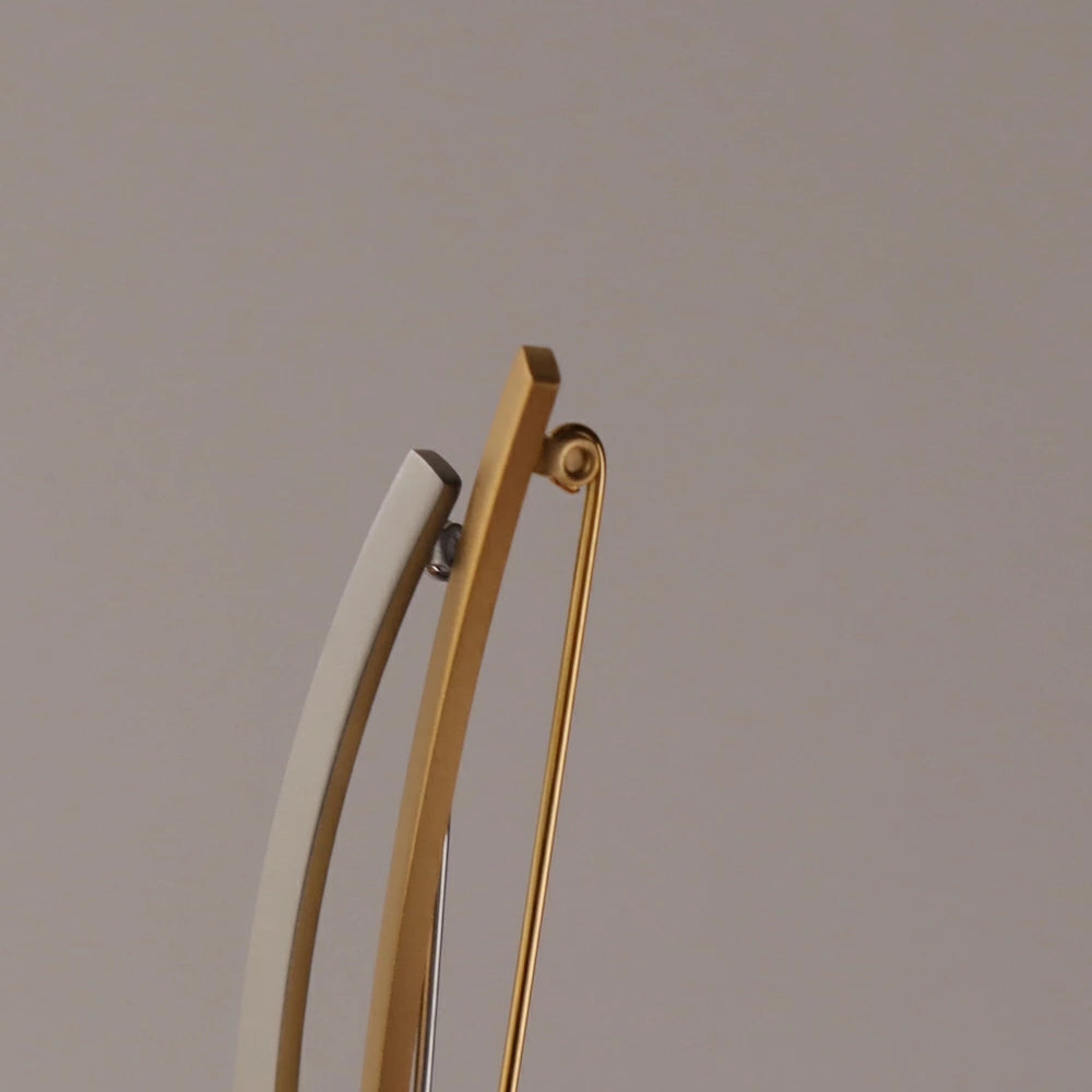 H019 stainless matte curve brooch
