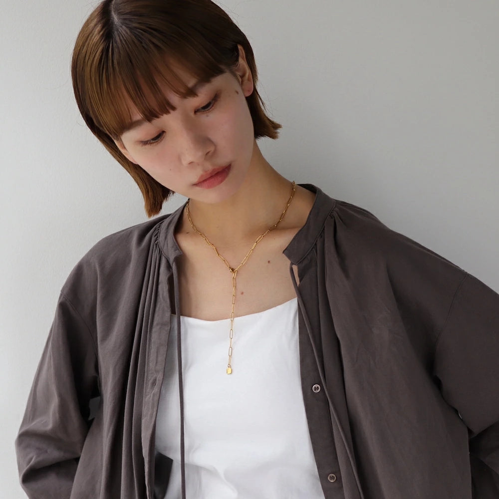N160 stainless adjust free square charm necklace