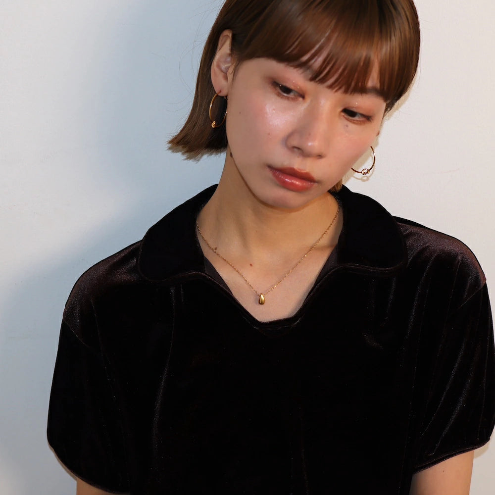 N146 stainless drop necklace