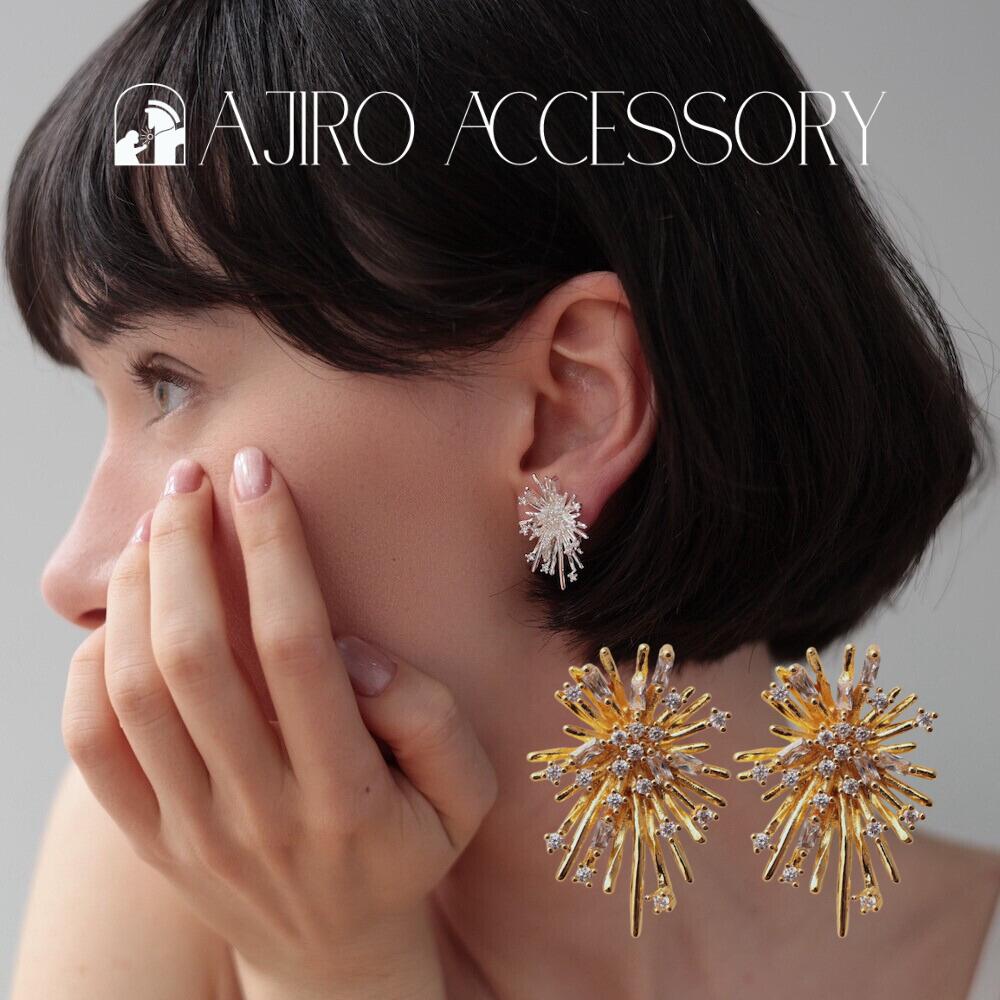 P226 Pierce Earrings Gold Silver Hypoallergenic Elegant Minimal