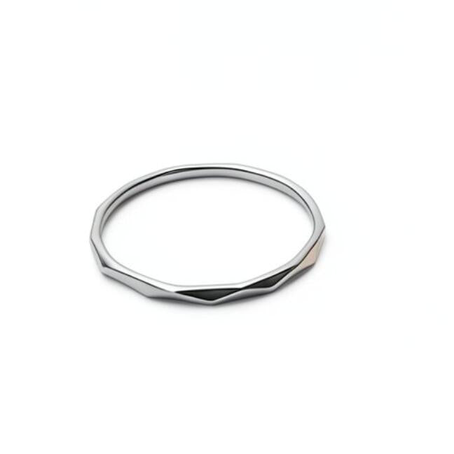 R103 Ring Surgical Stainless Steel Hypoallergenic Elegant Delicate Minimal Stylish Ladies Mens
