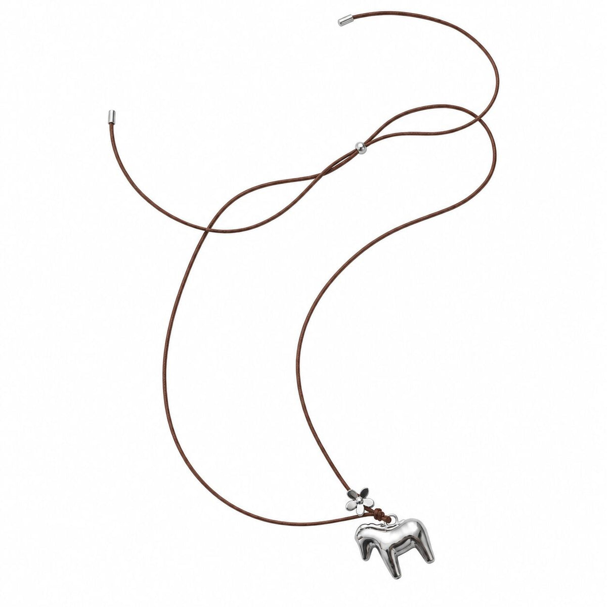 N037 Necklace Hypoallergenic Adjustable Ladies Silver Black Gift